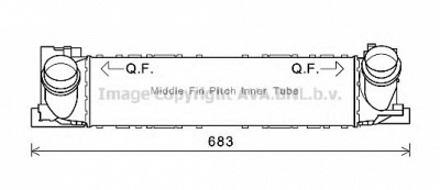 AVA QUALITY COOLING bw4466 -  Интеркулер